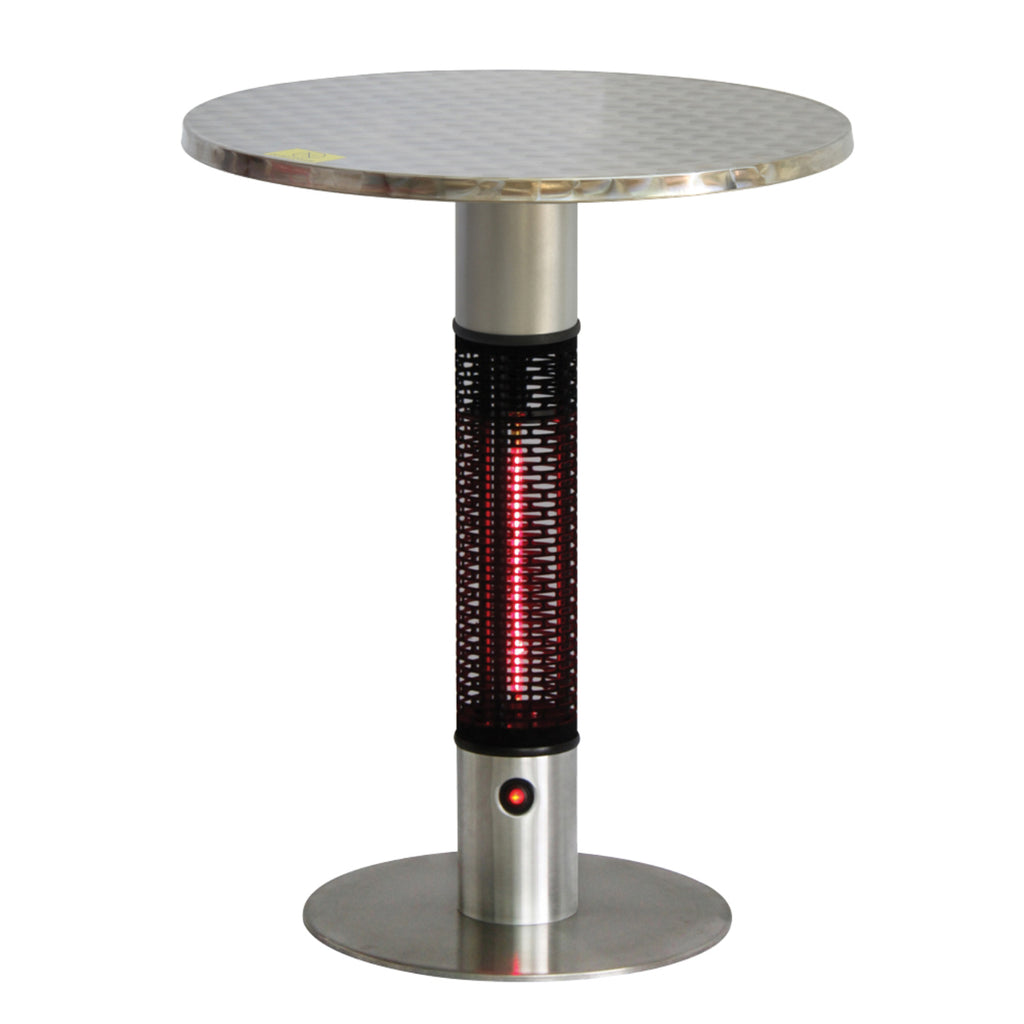 Ener-G+ HEA-115J88-GOLD Bistro Style Infrared Heated Table 1500 W Silver - - Mounts For Less