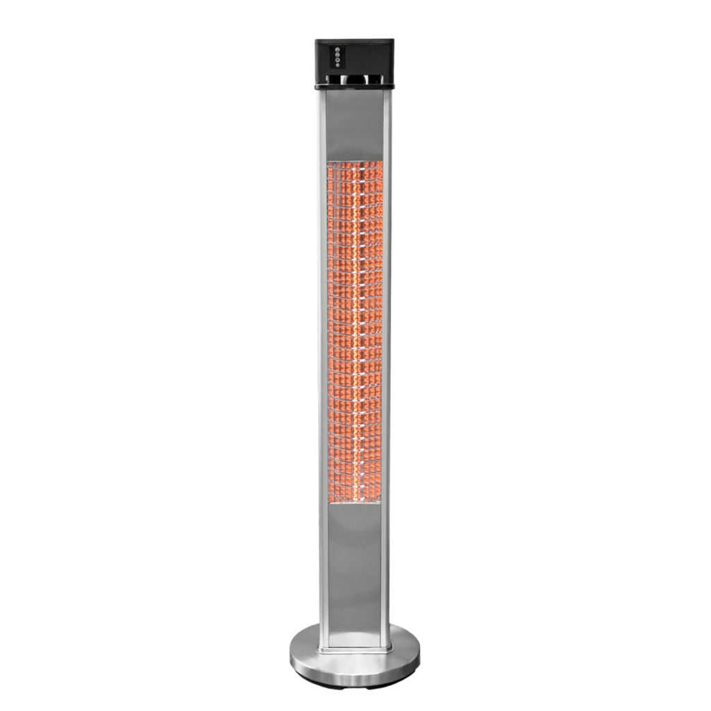 Ener-G+ HEA-215110CVR Outdoor Freestanding Infrared Electric Heater 5100 BTU Silver - - Mounts For Less