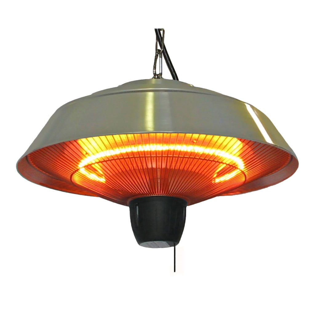Ener-G+ HEA-21523 Suspended Infrared Electric Patio Heater Grey - - Mounts For Less