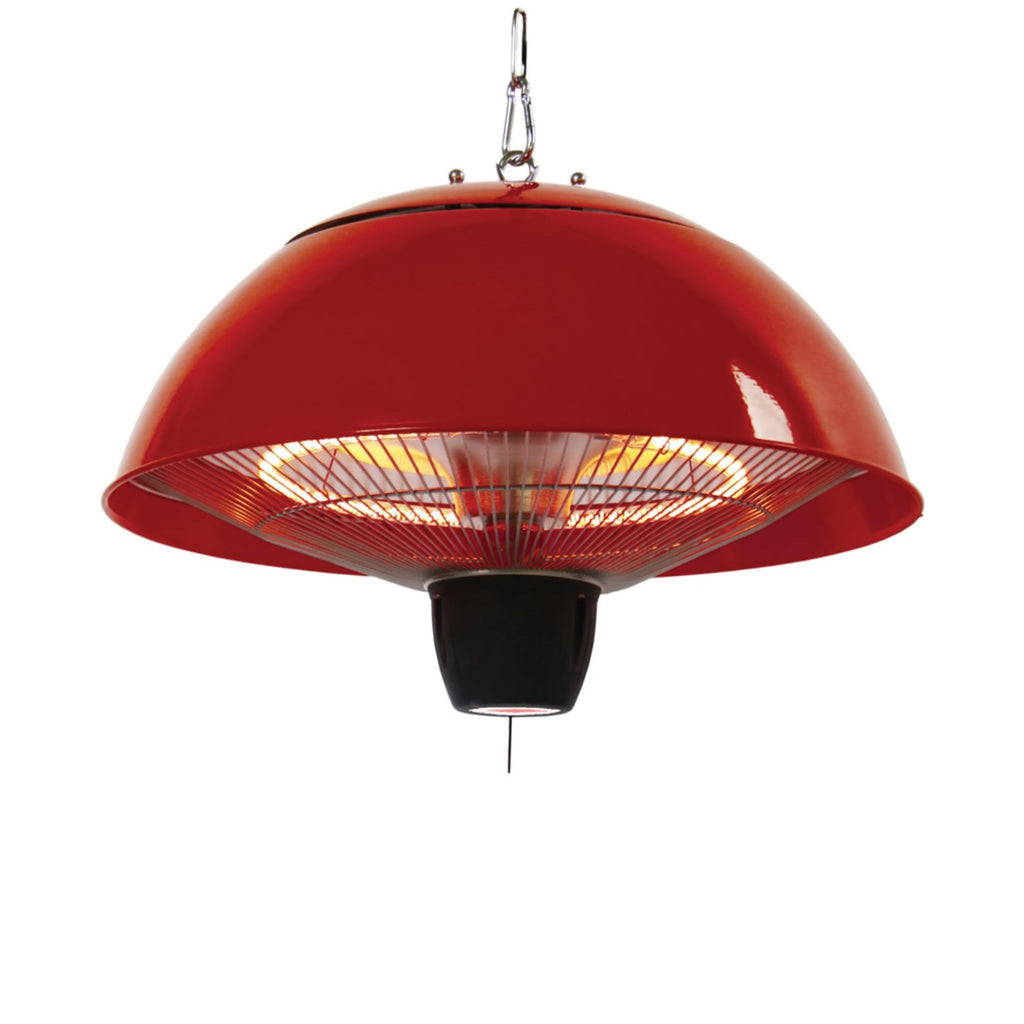 Ener-G+ HEA-21538R Infrared Suspended Electric Patio Heater 1500 Watt Outdoor Red - - Mounts For Less