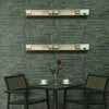 Ener-G+ HEA-23046-WM-RM Outdoor Wall-Mount Infrared Electric Heater 1500W/3000W Silver - - Mounts For Less