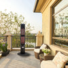 Ener-G+ HEA-965 Infrared Electric Outdoor Heater Freestanding With Remote 1500W Black - - Mounts For Less