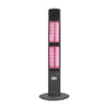 Ener-G+ HEA-965 Infrared Electric Outdoor Heater Freestanding With Remote 1500W Black - - Mounts For Less
