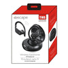 Escape - In-Ear Stereo Headphones, Bluetooth 5.0 with Charging Case and Built-in Microphone, Black - - Mounts For Less