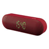 Escape Platinum SPBT007 Bluetooth Speaker Radio Alarm Clock Dual Alarm FM Micro SD USB Red - - Mounts For Less