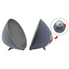 Escape Platinum SSPBT746 2 Stereo Bluetooth Micro SD USB Speakers with Microphone Gray - - Mounts For Less