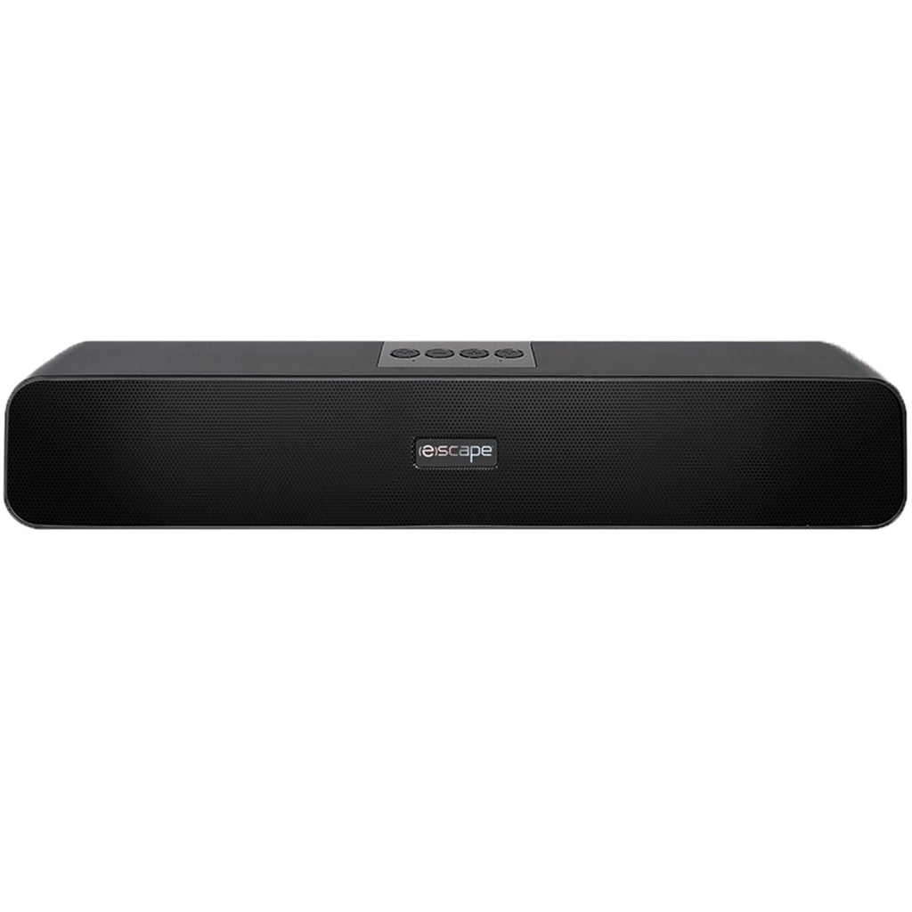 Escape - Wireless Stereo Soundbar with FM Radio, 10 Watts, Black - - Mounts For Less