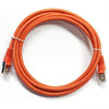 Ethernet cable network Cat6 550MHz RJ-45 shield 0.5 ft Orange - - Mounts For Less
