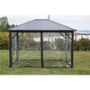 F. Corriveau International - Clear Curtain/ Mica for Gazebo 10' x 10', Transparent - - Mounts For Less