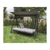 F. Corriveau International - Deluxe 3-Place Swing with Bal-Hammock Function, Steel Frame, Black - - Mounts For Less