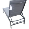 F. Corriveau International - Lounge Chair with Padded Backrest, Aluminum Frame, Grey - - Mounts For Less