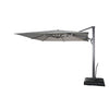 F. Corriveau International - Oasis Square Umbrella, 10' x 10', UV Resistant Fabric, Taupe Grey - - Mounts For Less
