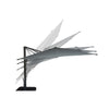 F. Corriveau International - Oasis Square Umbrella, 10' x 10', UV Resistant Fabric, Taupe Grey - - Mounts For Less