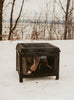 F. Corriveau International - Outdoor Fireplace, 20" x 20" x 16", Black Steel Structure - - Mounts For Less