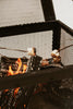 F. Corriveau International - Outdoor Fireplace, 20" x 20" x 16", Black Steel Structure - - Mounts For Less