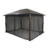 F. Corriveau International - Seoul Gazebo 10 ft x 14 ft with Galvanized Steel Roof - - Mounts For Less