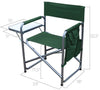 F. Corriveau International - Set of 2 Folding Chairs with Storage Pouch and Tray, Green - - Mounts For Less
