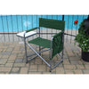 F. Corriveau International - Set of 2 Folding Chairs with Storage Pouch and Tray, Green - - Mounts For Less