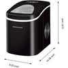Frigidaire - Compact Countertop Ice Maker, 26 Lbs Production Capacity, Black - - Mounts For Less