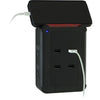 GE 13457 Wall Tap Surge Protector 4 Outlets, 4 USB Ports 800 Joules Black - - Mounts For Less