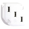 GE - 3-Outlet USB Wall Charger with Integrated Cable Management System, White - - Mounts For Less