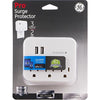 GE 37156 3 Wall Sockets with 2 USB Ports White - - Mounts For Less