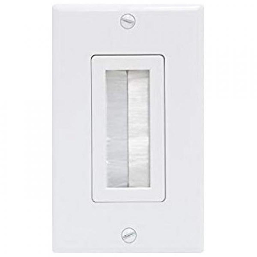 General Electric ZWP-CED21059 GE Ultra Pro Brush-style Decora Wallplate - White - - Mounts For Less