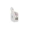 Gentek Car Charger 5 in 1 USB 2.4A with W Micro Type C MFI Lightning Cable White - - Mounts For Less