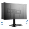 GlobalTone - 32 '' to 65 '' Flat Panel TV Table Mount, Maximum 40kg, VESA 600x400 with Tempered Glass Base, Black - - Mounts For Less