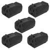 GlobalTone Female Plug for Nema Power Cable 5-15P 125vac 15A 16-14awg SJT Black Pack of 5 - - Mounts For Less