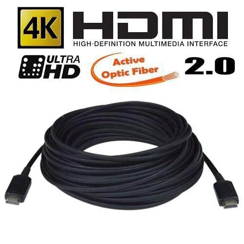 GlobalTone HDMI Cable High Speed Optical 4Kx2K, 4096x2160, 10.2Gbps, 70m (229pi) - - Mounts For Less