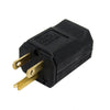 GlobalTone Male Plug for Nema Power Cable 5-15P 125vac 15A 16-14awg SJT Black - - Mounts For Less