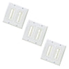 GlobalTone - Plastic Decora Wall Plate with Brush for 2 Devices, Package of 3, White - - Mounts For Less