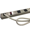 GlobalTone Power Bar Power Strip 12 Outlets with 15A Circuit Breaker 3 ft. Rope 14AWG - - Mounts For Less