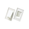 GlobalTone - Recessed Wall Plate for Cables, White - - Mounts For Less
