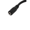 GlobalTone Stereo Cable 3.5mm (1/8'') Female to 2 RCA Male 15 cm Black - - Mounts For Less
