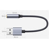 GlobalTone - USB-A to 3.5 Female Adapter, Silver - - Mounts For Less