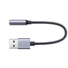 GlobalTone - USB-A to 3.5 Female Adapter, Silver - - Mounts For Less