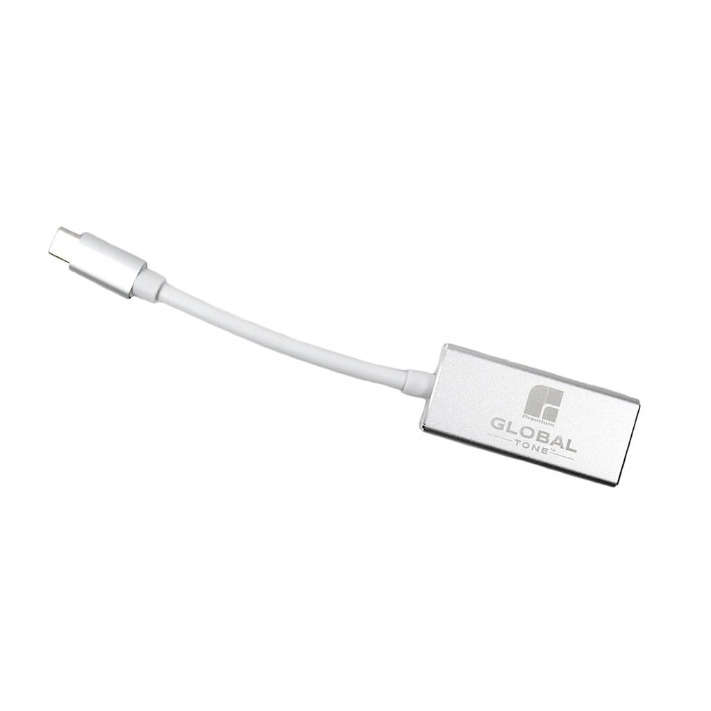 GlobalTone - USB Type-C Male to DisplayPort (DP) Female Adapter, Gray - - Mounts For Less