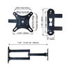 GlobalTone Universal swivel wall mount for TV PLASMA LCD LED 13"-27" - - Mounts For Less