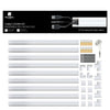 GlobalTone - Wall Mount Wire Cover Kit, 150 Inch Length, Paintable, Matte White - - Mounts For Less