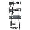 GlobalTone Wall mount 1 articulated arm TV LED LCD PLASMA 32" to 60" XL - - Mounts For Less