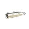 GlobalTone XLR Male to 6.3mm (1/4'') Male Microphone Plug Adapter Silver - - Mounts For Less