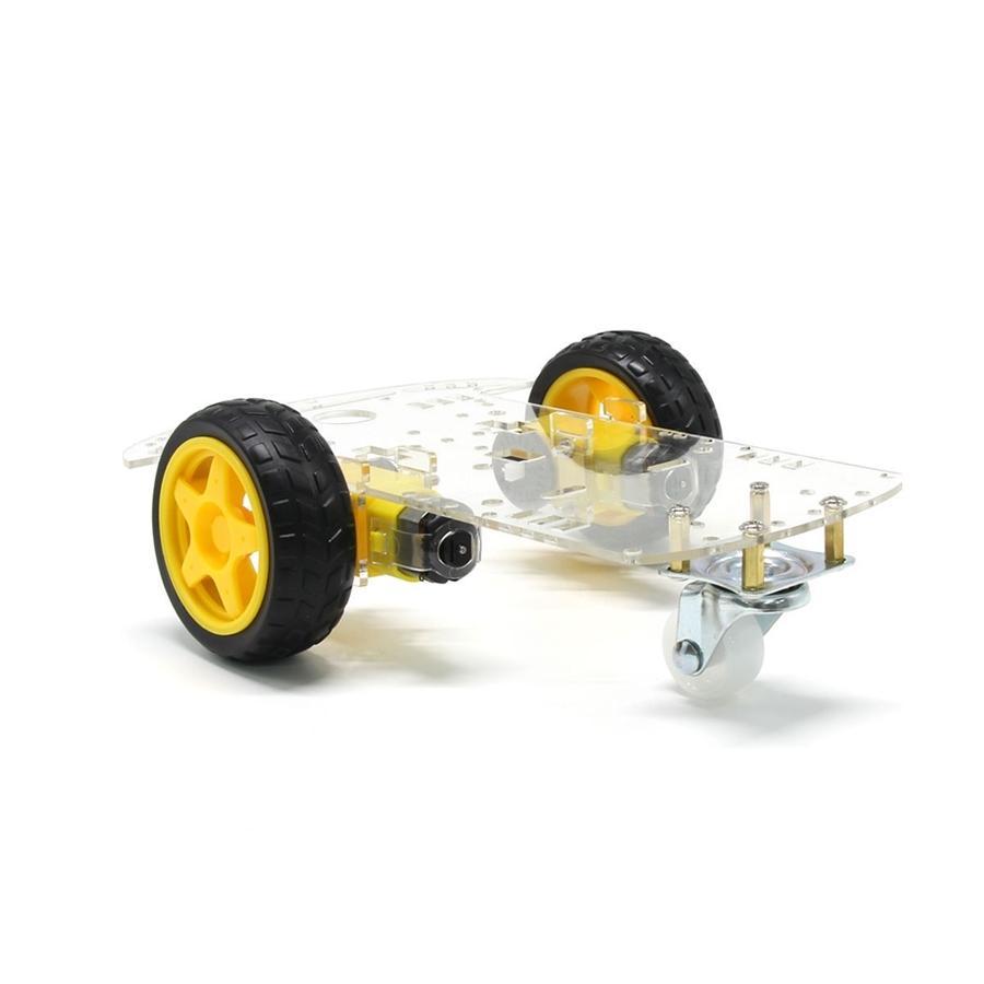 Globaltone 03541 Smart Motor Robot Car Chassis Battery Box Kit Speed Encoder for Arduino - - Mounts For Less