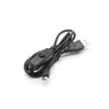 Globaltone 03547 1m USB to Micro USB with Switching Power Cord for Raspberry Pi 3 Zero W Black - - Mounts For Less