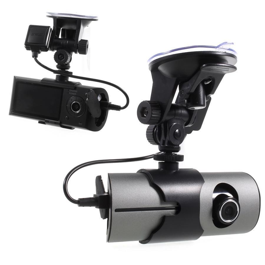 Globaltone Car Dash Cam Double Cameras Synchronous Recording DVR with GPS sensor - - Mounts For Less