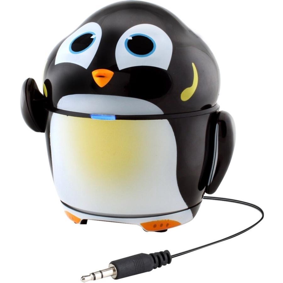Gogroove Penguin Rechargeable Speaker for Kids Black GG-PAL-PENGUIN - - Mounts For Less