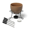 Gourmet - Chocolate Fondue Set for 4 People, 480mL Capacity, Brown - - Mounts For Less