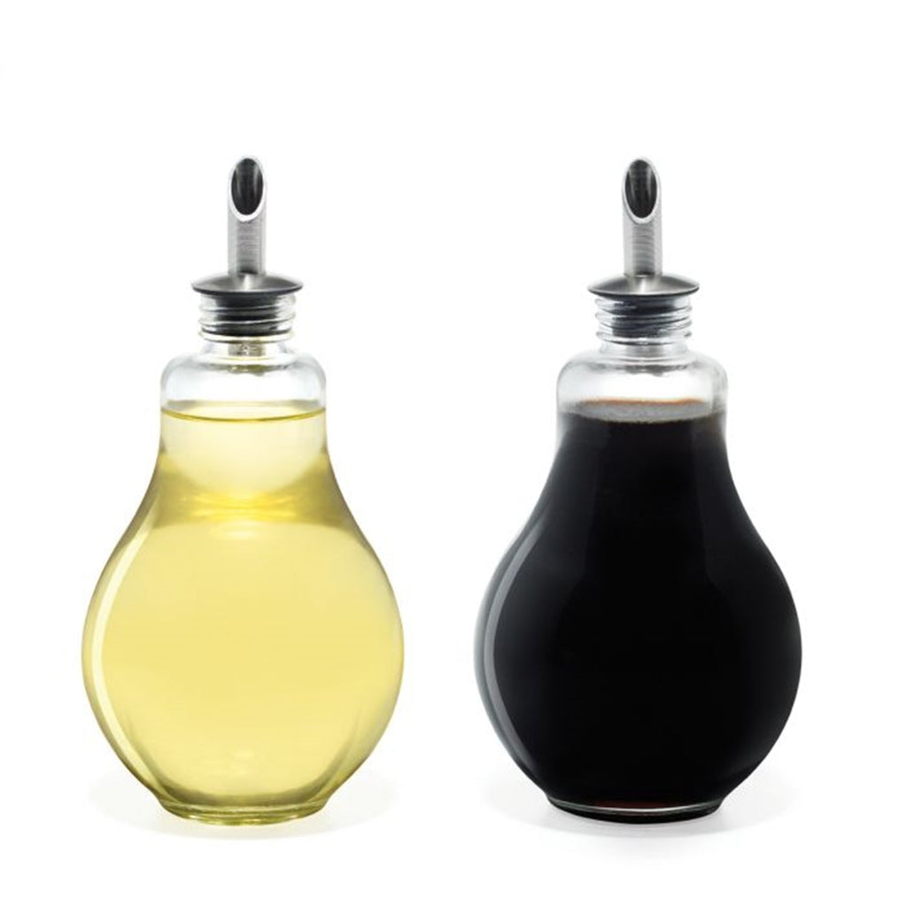Gourmet - Set of 2 Bottles for Oil and Vinegar, 280ml Capacity, Made of Glass - - Mounts For Less