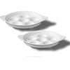 Gourmet - Set of 2 Porcelain Snail Dishes, 6.5" x 5.1" x 0.8", Oven Safe, White - - Mounts For Less